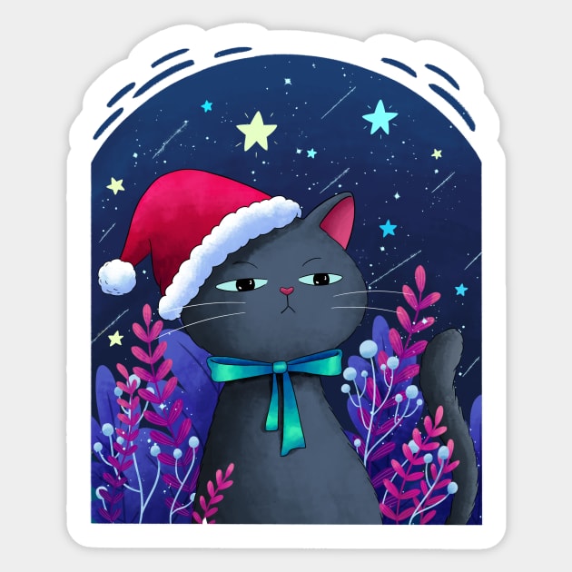 Merry Christmas Cats Sticker by Didier97